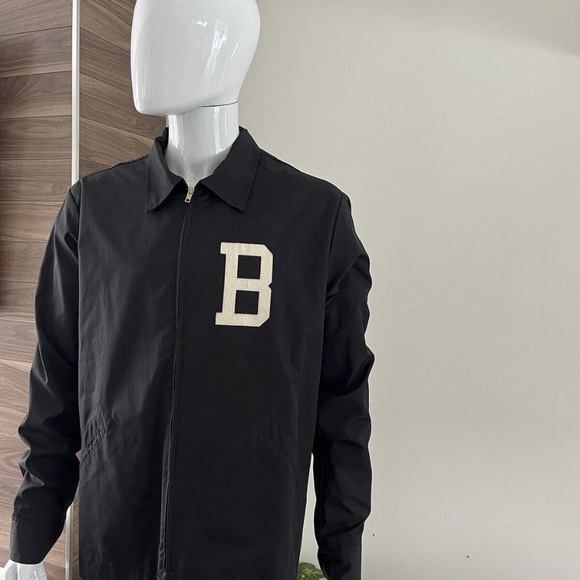 Ebbets Field Flannels Jacket B " THE LETTER BET " Black Men's XL - Picture 4 of 12